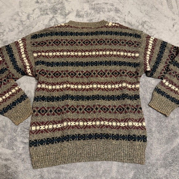 Jantzen Mens Extra Large XL Crew Neck Cotton‎ Patterned Knit Sweater - Picture 2 of 7